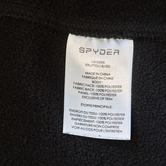 Spyder Women's Black Full Zip Jacket Size L - Picture 5 of 8